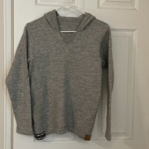 Classic Gray V-Neck Men's Sweater